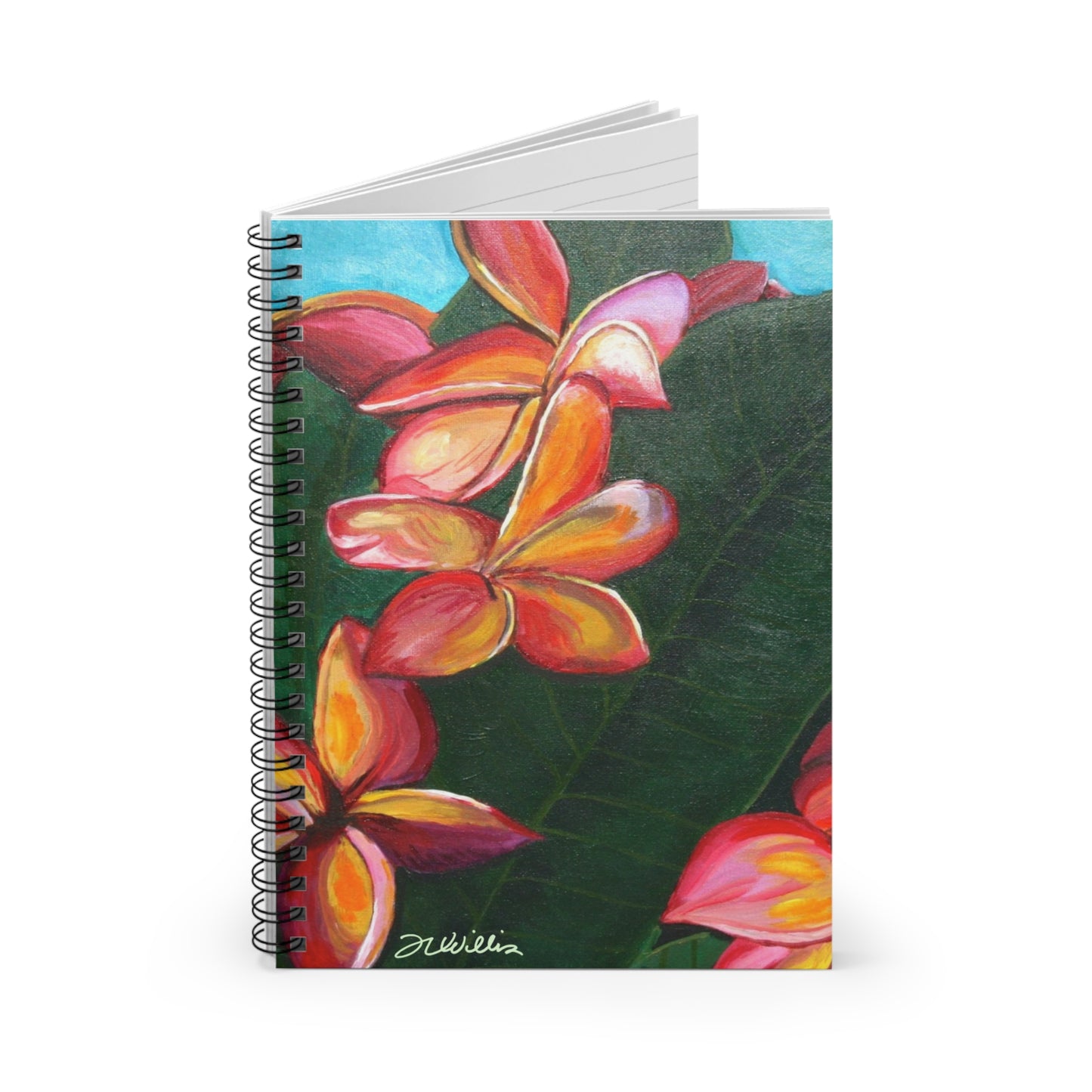 Plumeria Spiral Notebook