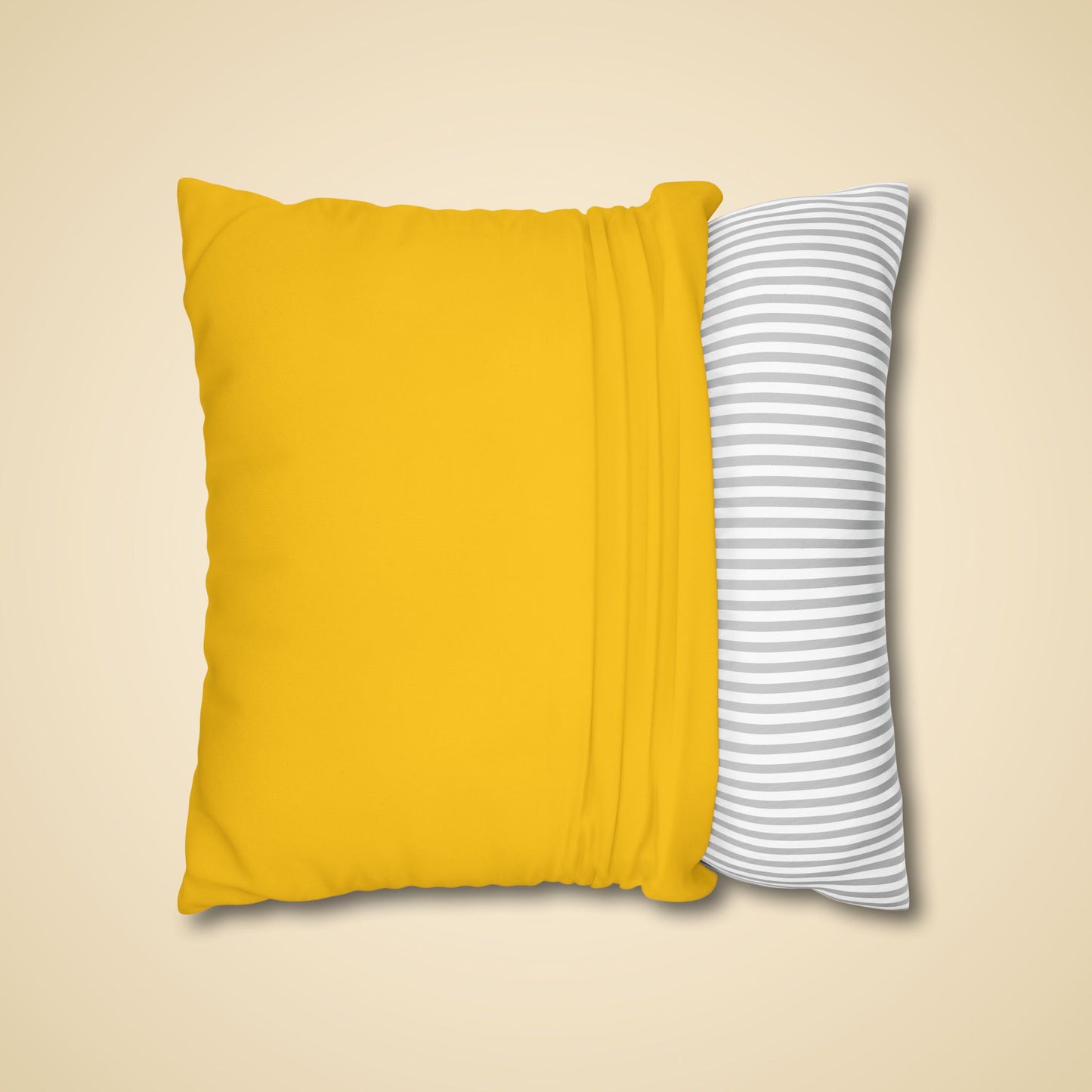 Sunflower Square Poly Canvas Pillowcase