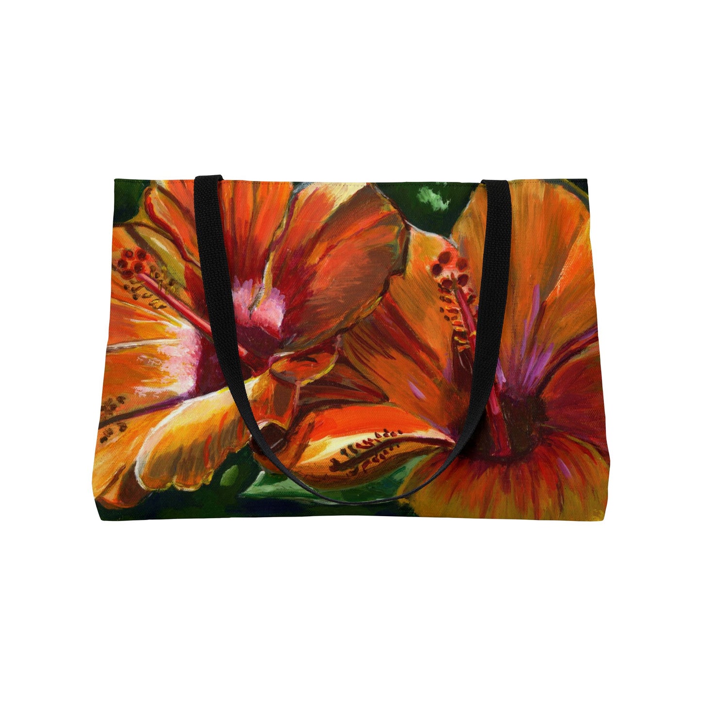 Hibiscus Weekender Tote Bags