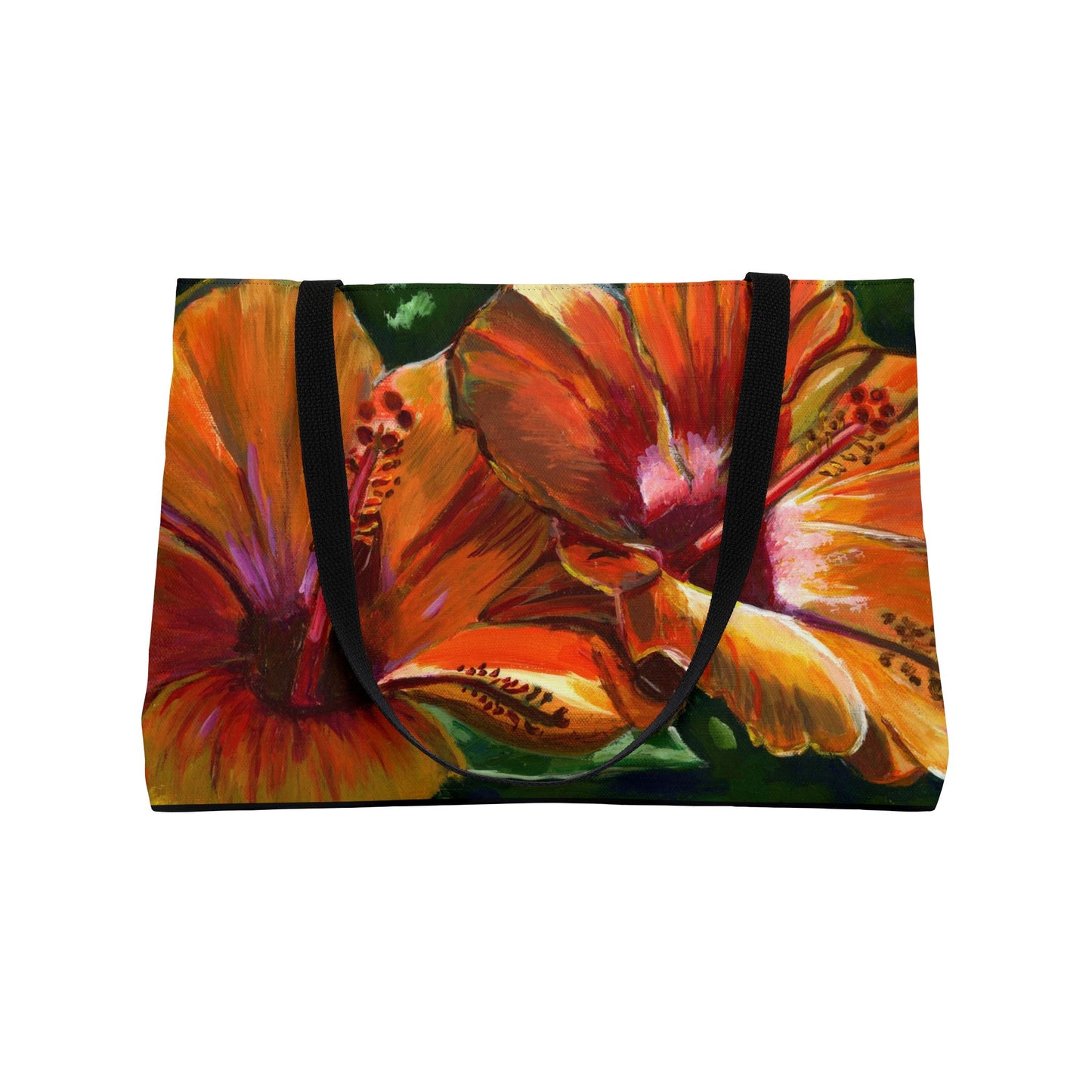 Hibiscus Weekender Tote Bags