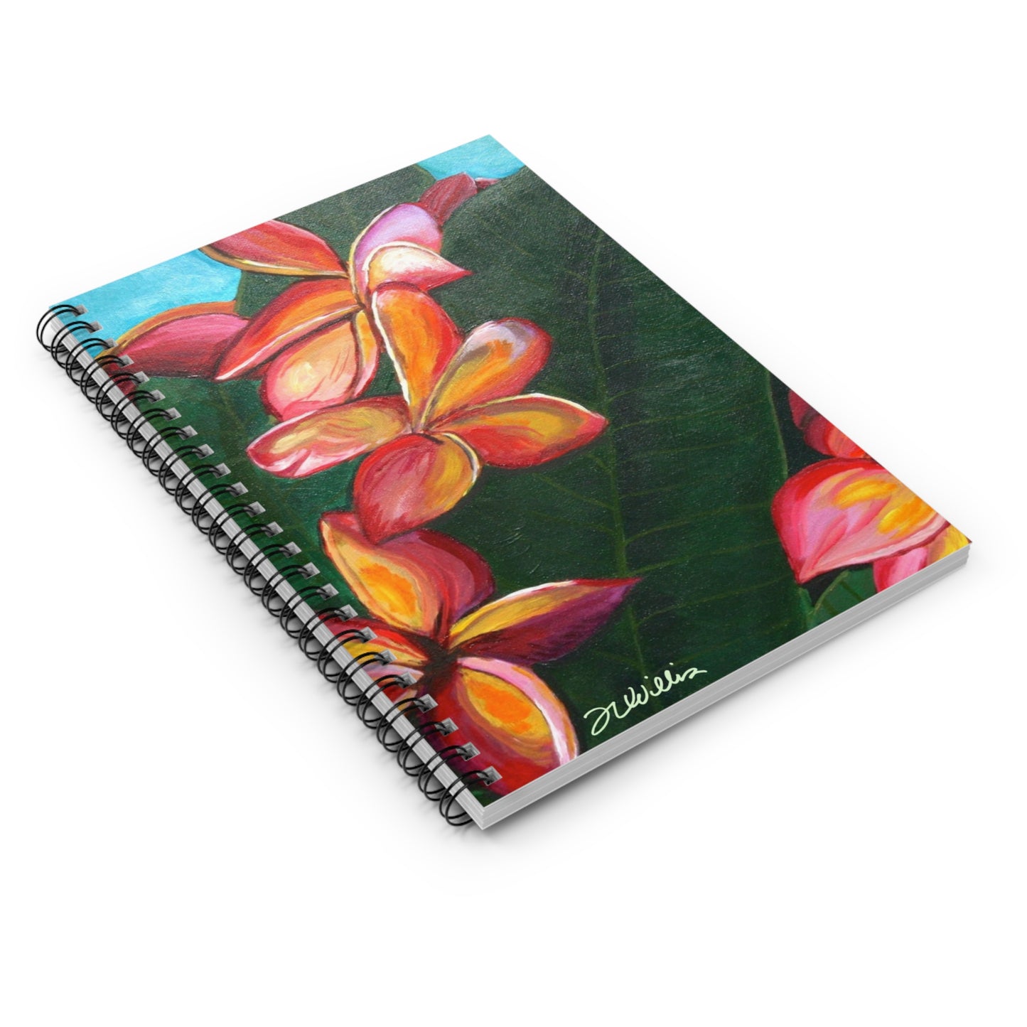 Plumeria Spiral Notebook